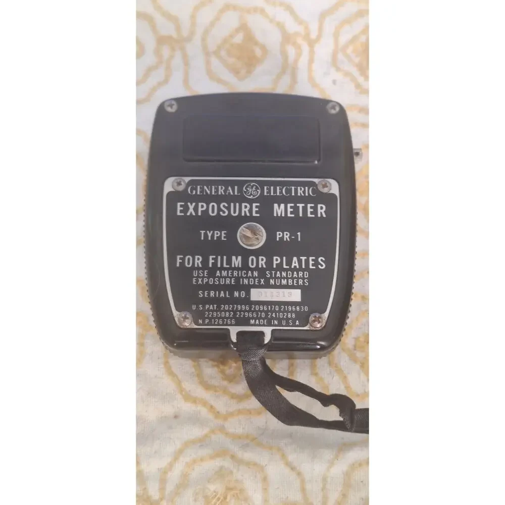 Vintage GE PR-1 Exposure Meter for Film or Plates w/ Leather Case- Repairable?